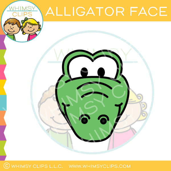 clipart alligator face