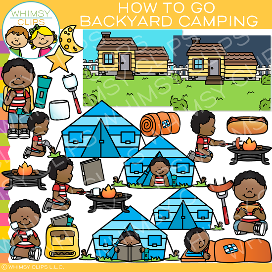 How To Go Backyard Camping Clip Art Images
