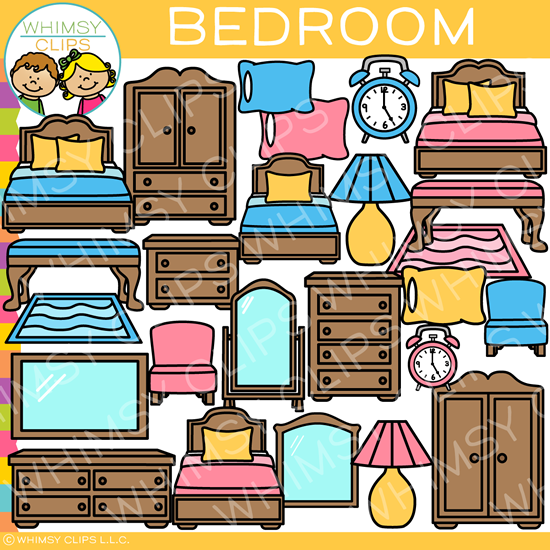 Bedroom Furniture Clip Art , Images & Illustrations | Whimsy Clips