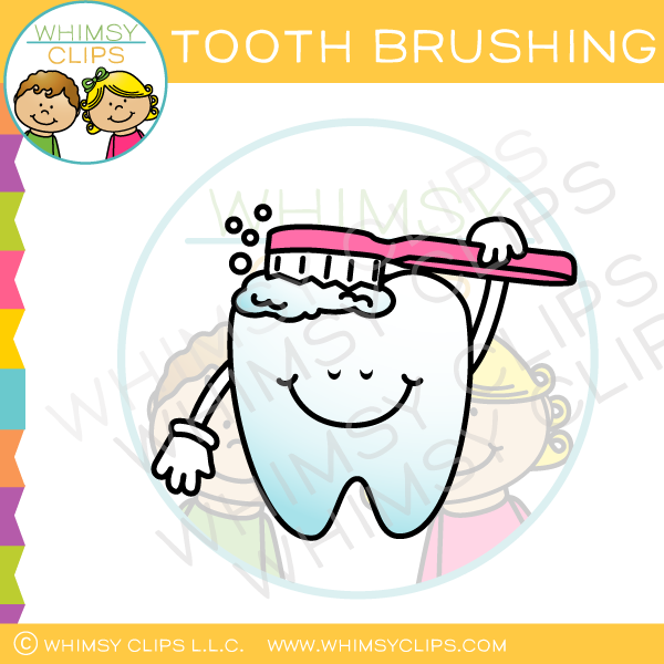 Tooth Brushing Clip Art , Images & Illustrations | Whimsy Clips