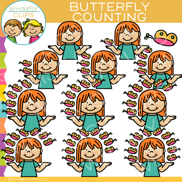 children butterfly clipart