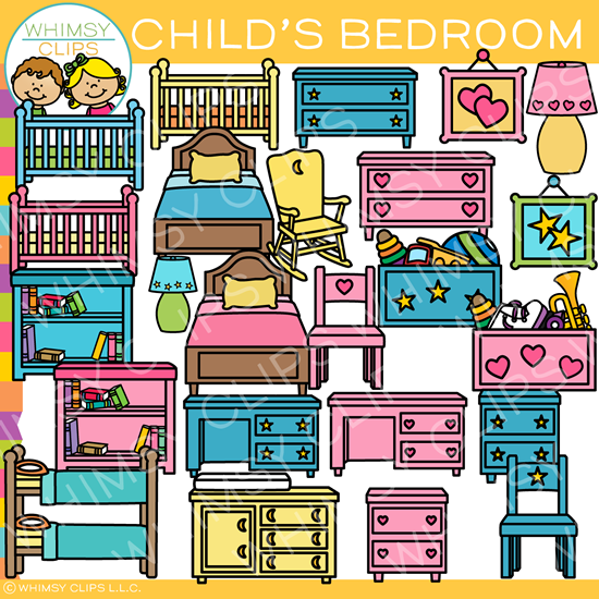 Child S Bedroom Furniture Clip Art Images Illustrations Whimsy Clips