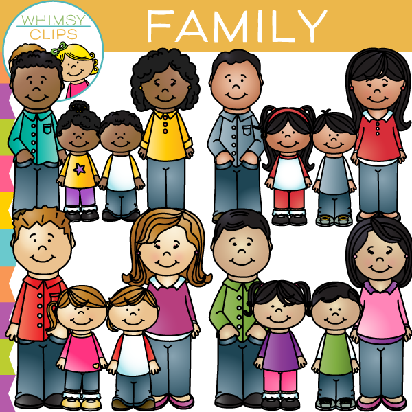 Families Clip Art , Images & Illustrations | Whimsy Clips