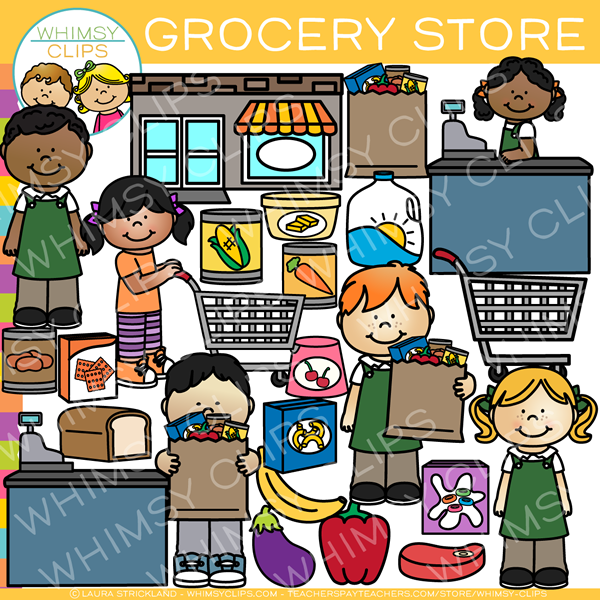 grocery list clipart