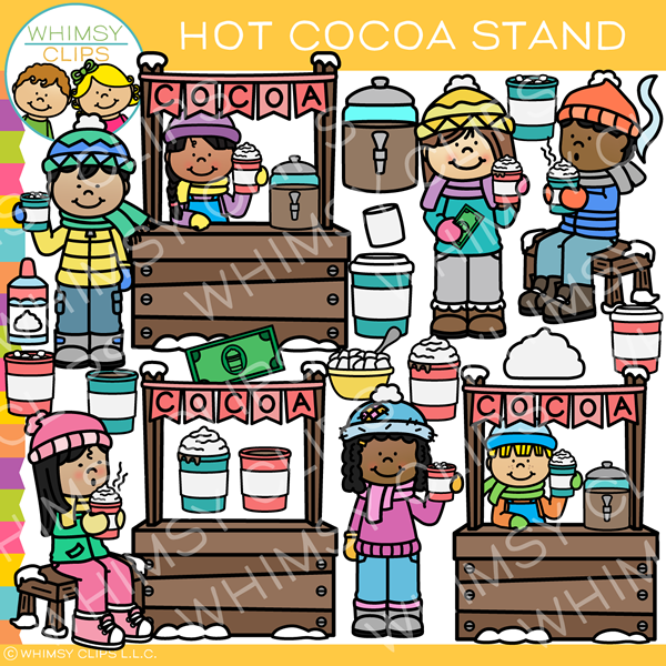 kids hot chocolate kids clipart