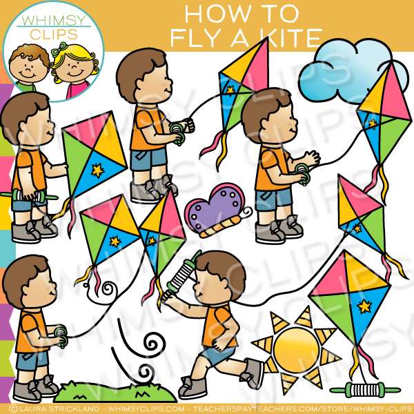 fly a kite clipart