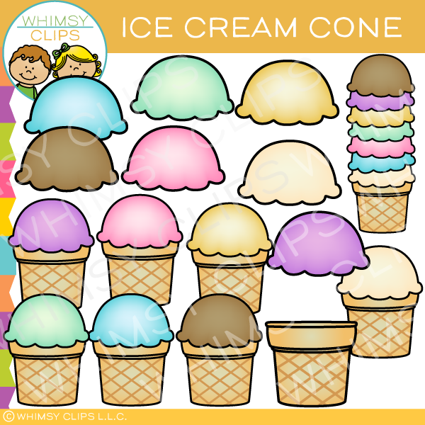 Ice Cream Cone Clip Art Images Illustrations Whimsy Clips
