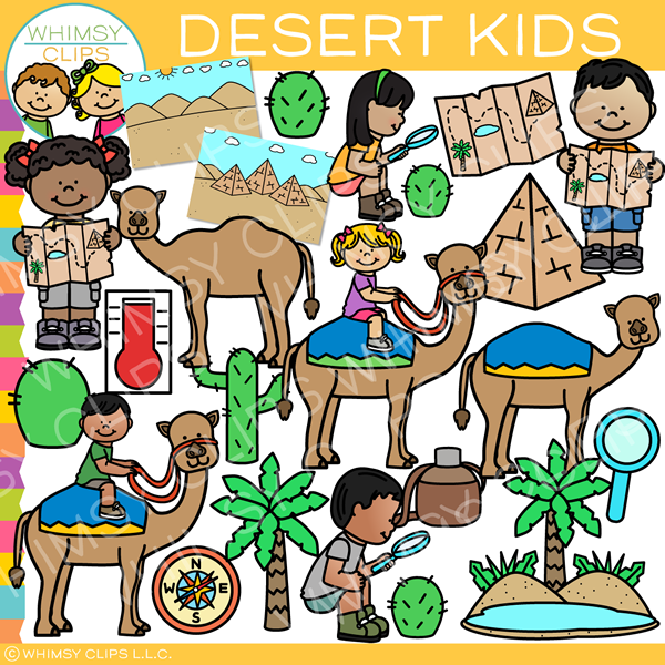 Kids In The Desert Clip Art Images Illustrations Whimsy Clips