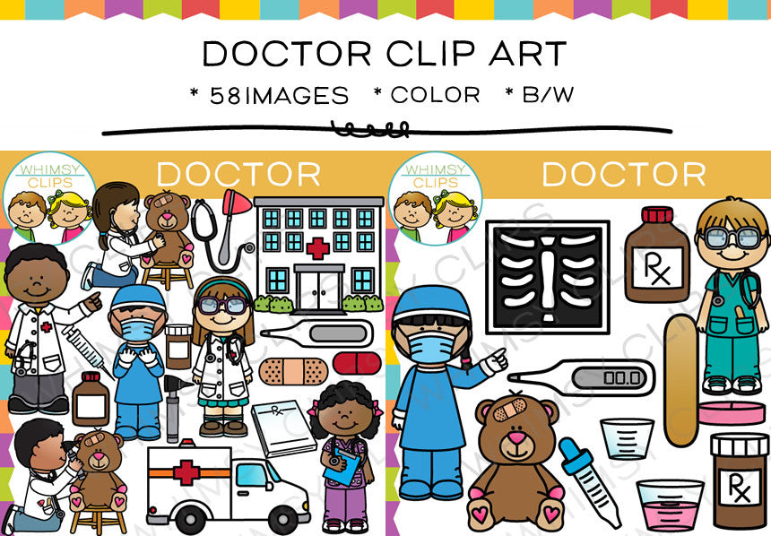 Kids Doctor Clip Art Images And Illustrations Whimsy Clips