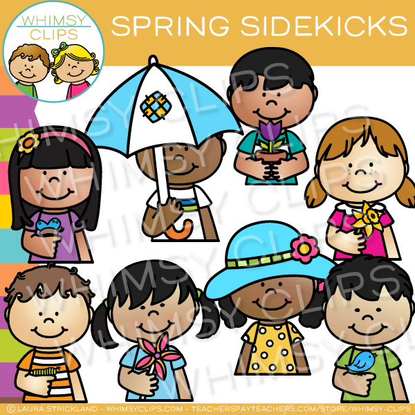 Spring Sidekicks Clip Art – Whimsy Clips