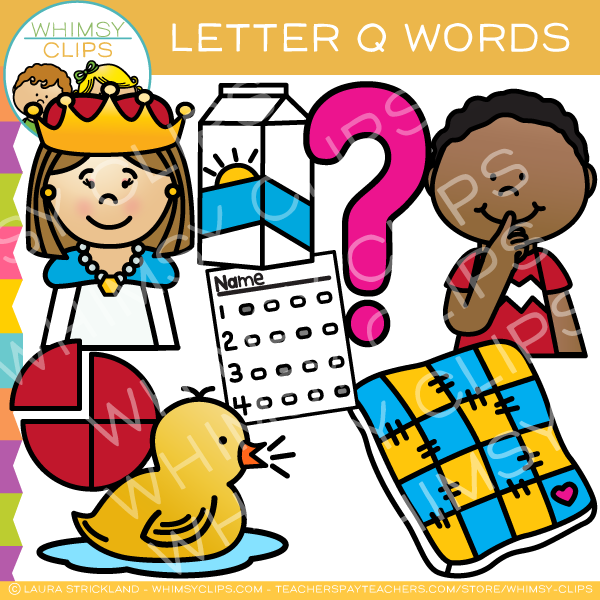 Letter Q Alphabet Clip Art Images And Illustrations Whimsy Clips