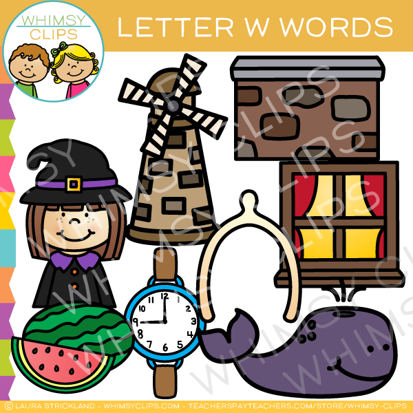Letter W Alphabet Clip Art Images Illustrations Whimsy Clips