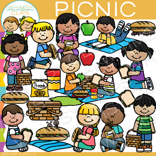 Kids Picnic Clip Art Images Illustrations Whimsy Clips