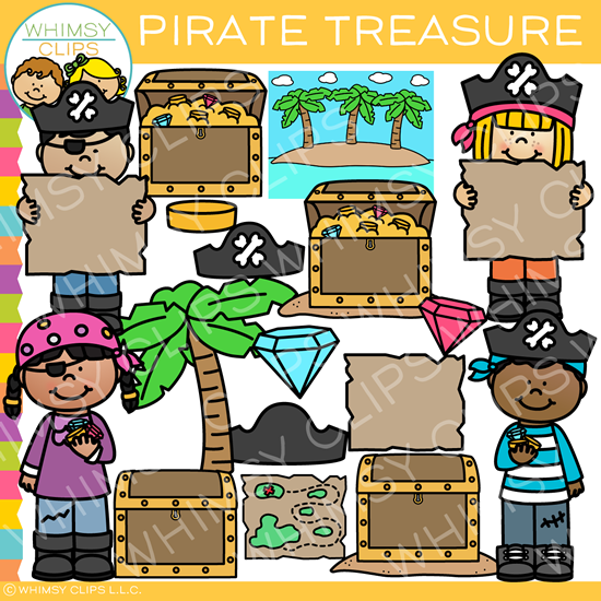 Pirates Clip Art Set {Educlips Clipart}