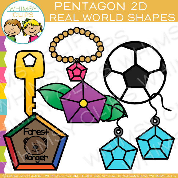Pentagon 2D Shapes Real Life Objects Clip Art , Images & Illustrations ...
