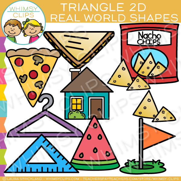 Triangle 2D Shapes Real Life Objects Clip Art , Images & Illustrations ...