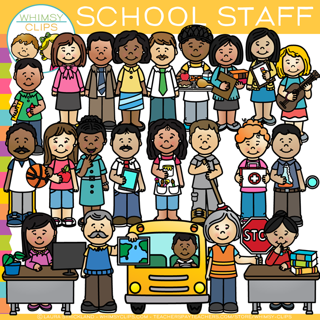 School Staff Clip Art , Images & Illustrations | Whimsy Clips ®