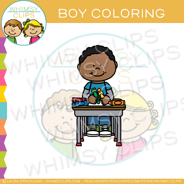 boy eating cereal clipart