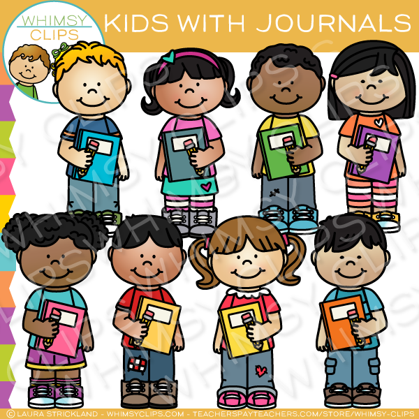 Boy Reading Journal Clip Art – Whimsy Clips