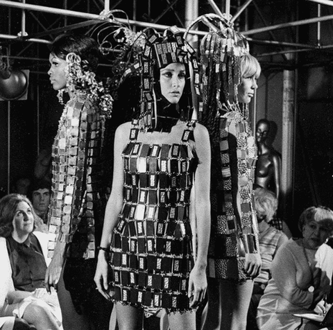 alt="paco rabanne 12 dresses retro futurism fashion - Escama Studio"