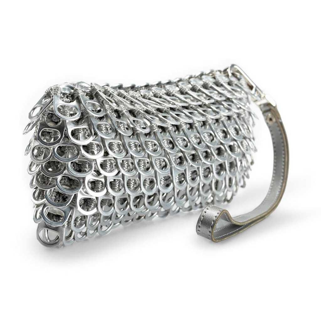 silver clutch purse