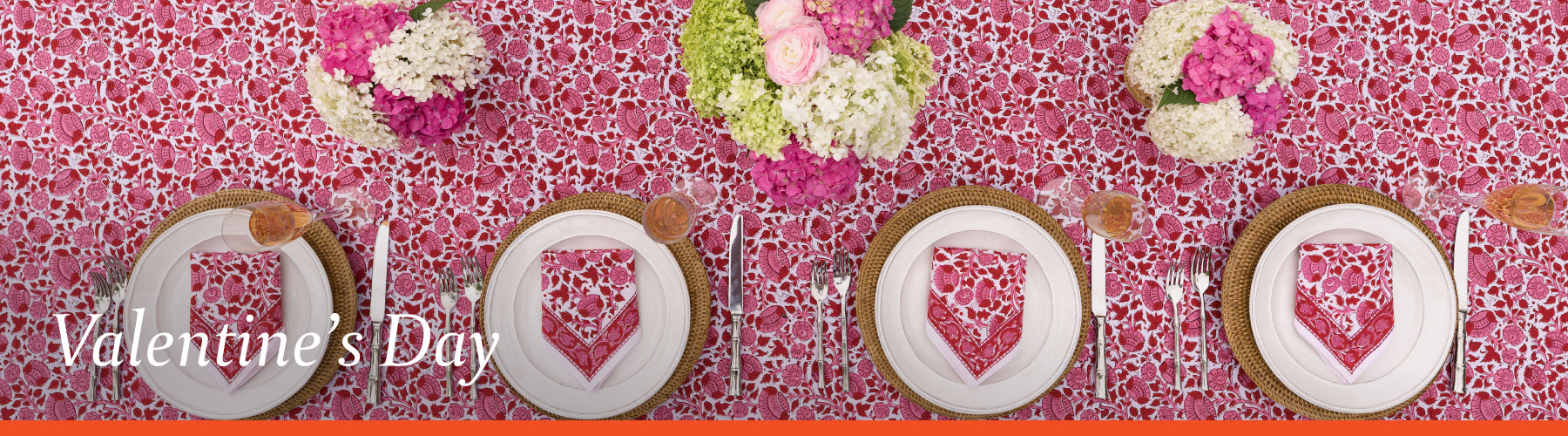 Valentine TableclothLove Print Round Table LinenFebruary 14
