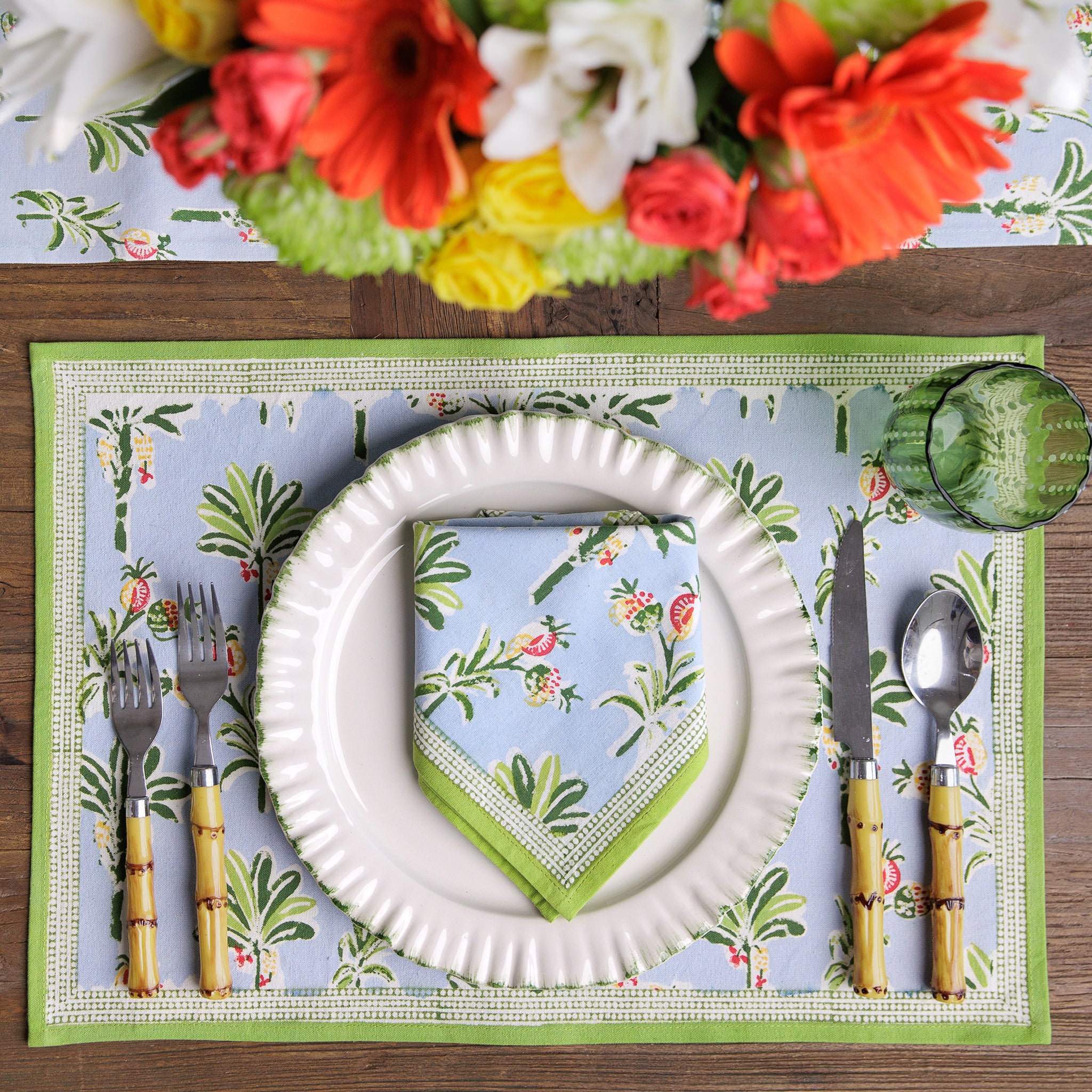 Palms & Pineapples Placemat | Set of 4
