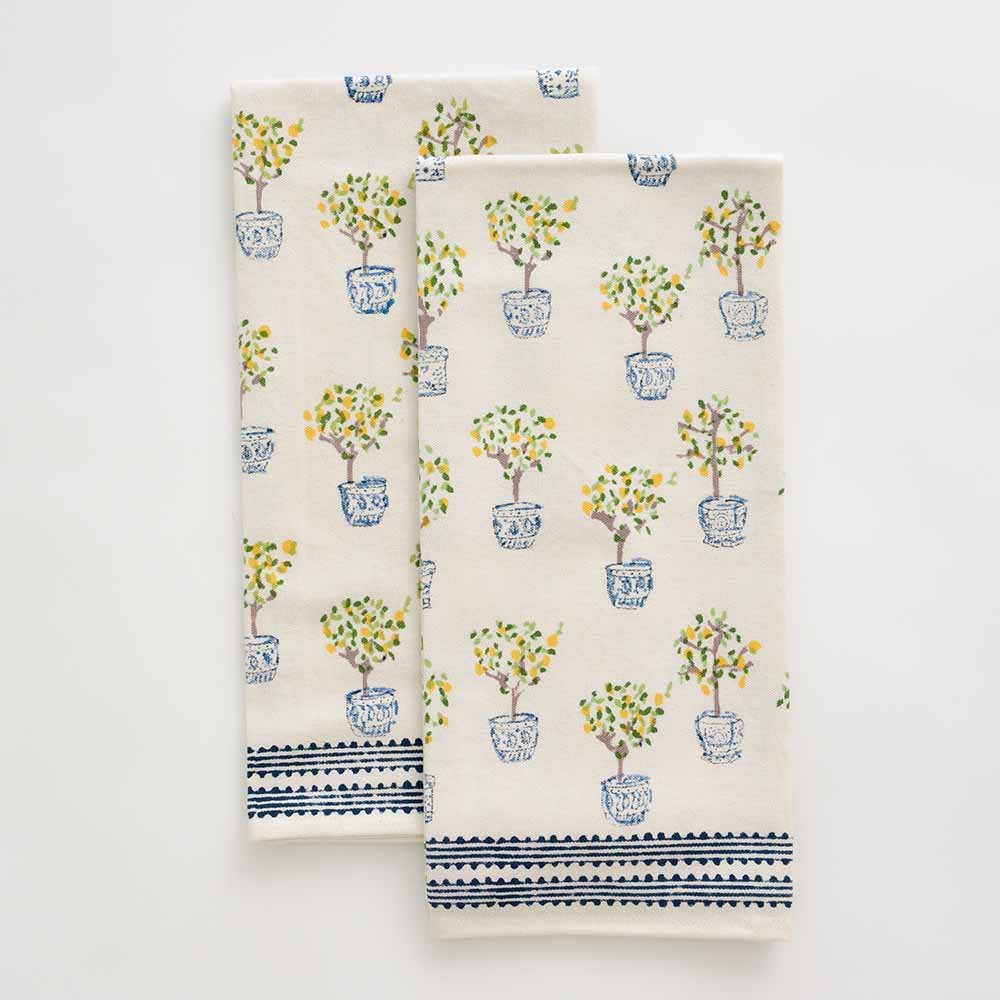 Orange Grove Tea Towels - Pomegranate Inc.