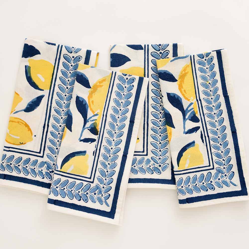 2pc Cotton Printed Lemon Oven Mitt and Pot Holder Set - Threshold™