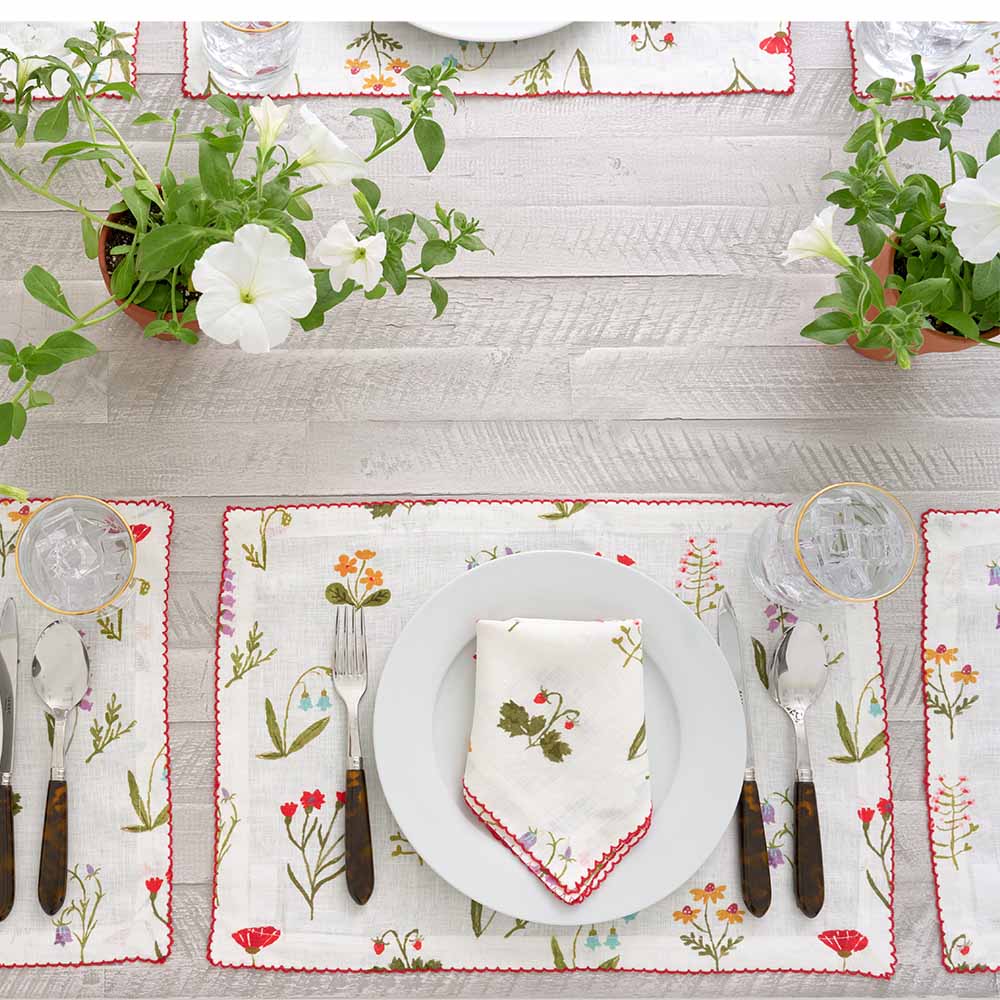 Berkeley Linen Table Napkins (Set of 4) - Orchid