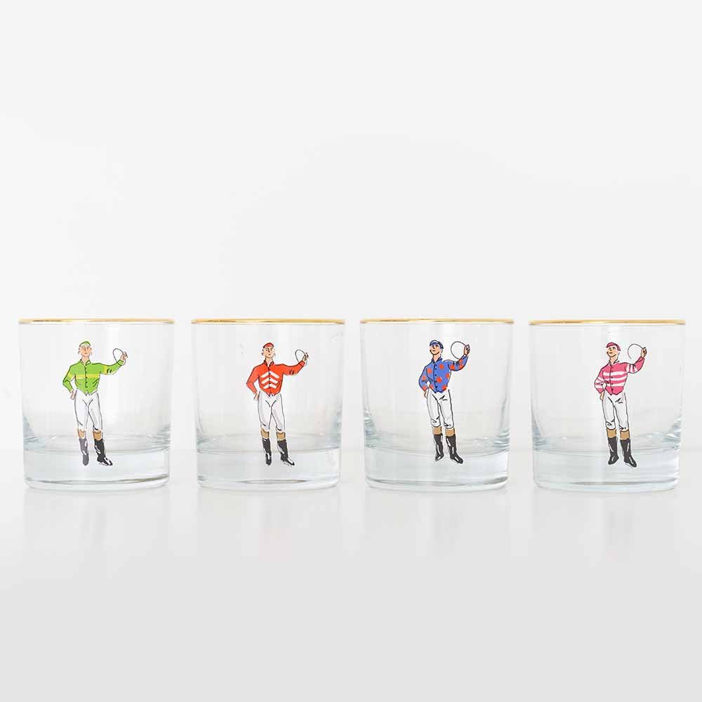 Black Pony Club Drinking Glass Set of 4