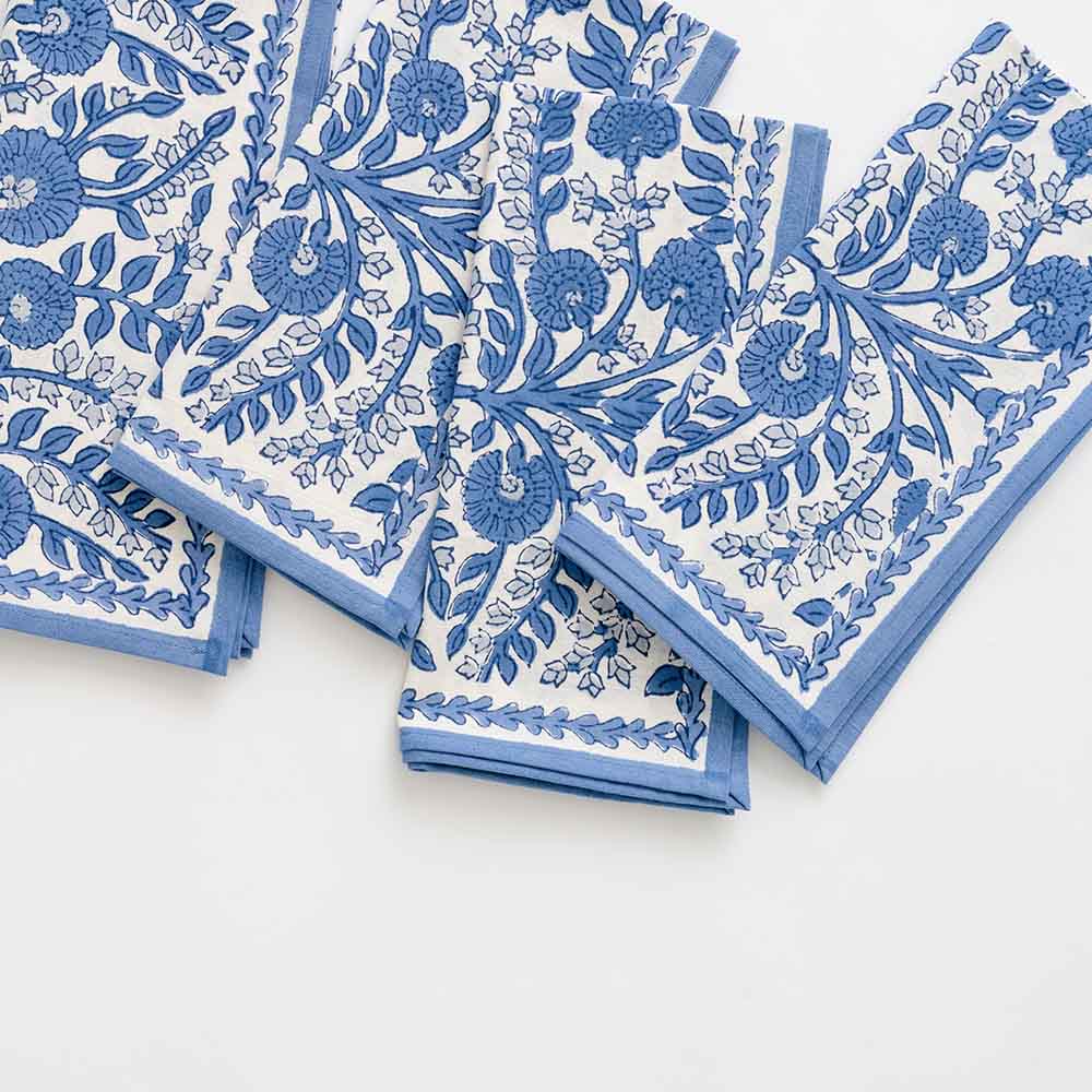 Cezanne Blue Jacquard Napkin by L'Ensoleillade