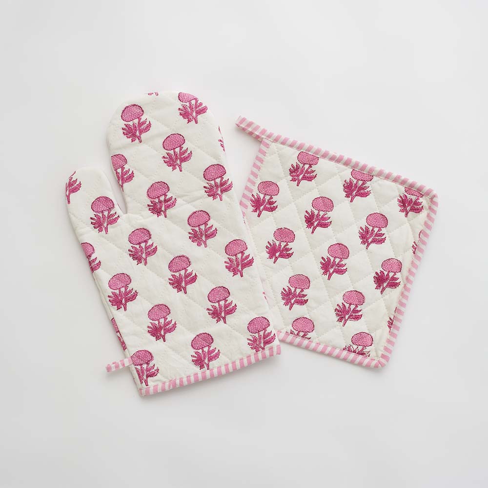 Bake Happy Double-Sided Oven Mitt - Floral – Natural Life