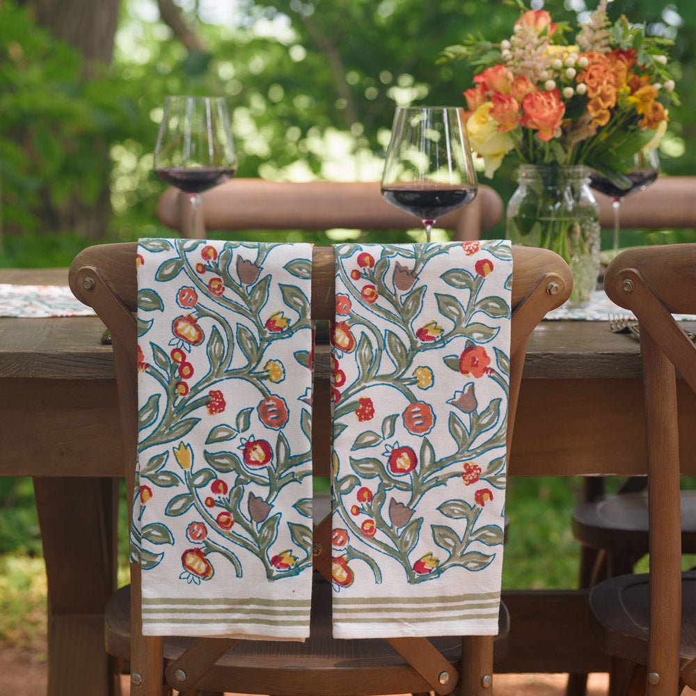 Orange Grove Tea Towels - Pomegranate Inc.