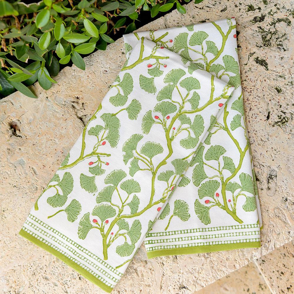 Couple of bath towels - Nice - Ginko Green From Tessitura