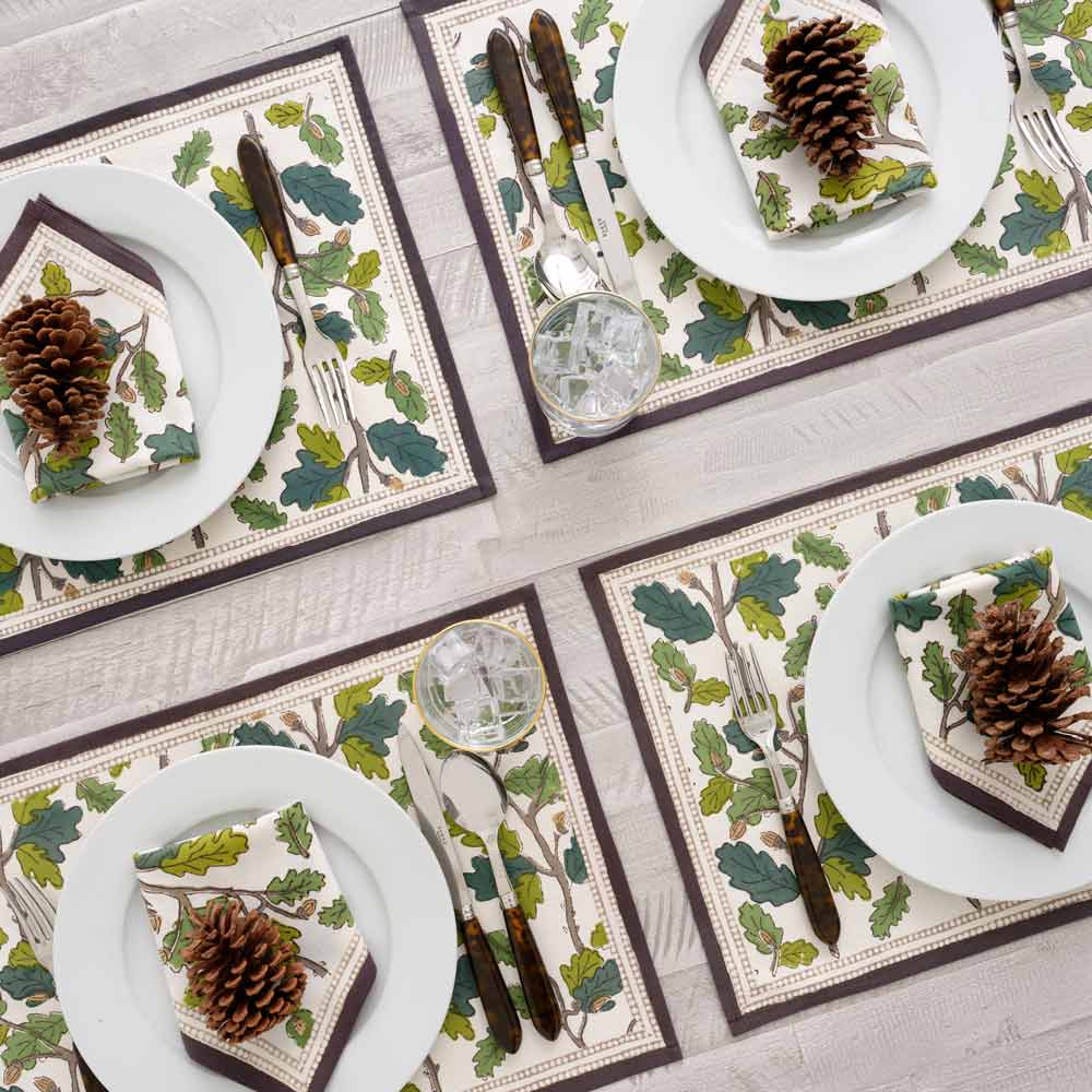 Maple & Acorn Placemat | Set of 4