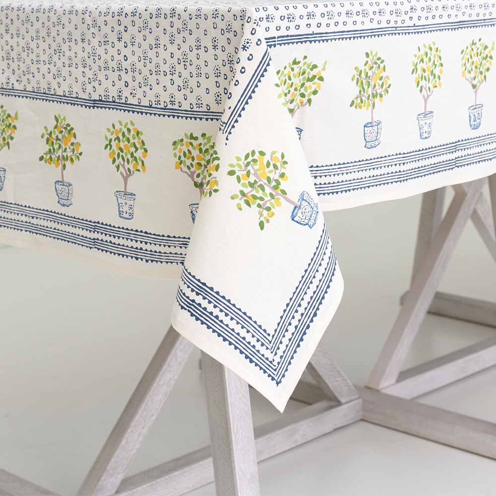 Set of Two Tea Towels - Chinoiserie Blue Willow Lemon Tree and Lemon B –  The Southern Farmhouse