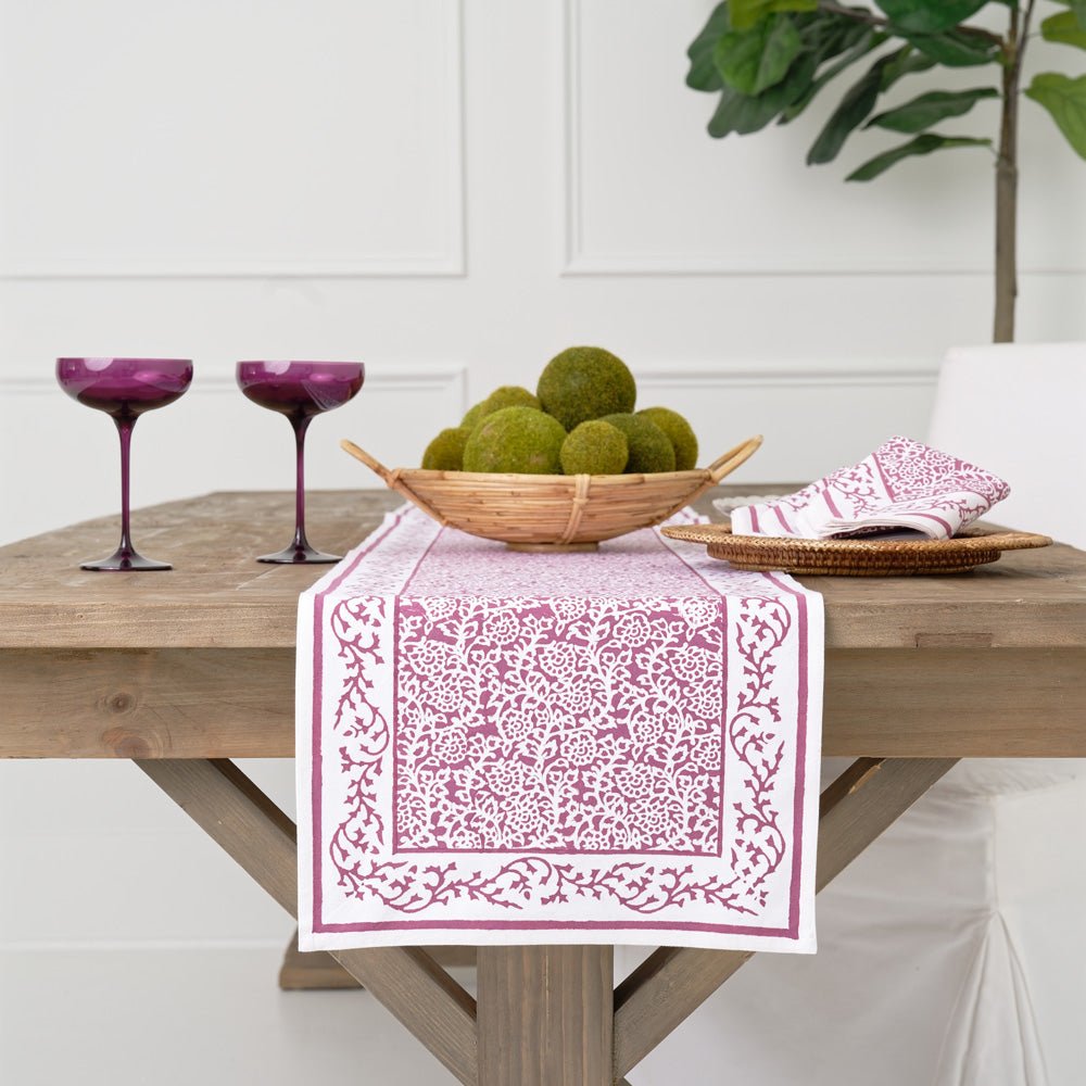 Emma Crimson & Clover Table Runner - Pomegranate Inc.