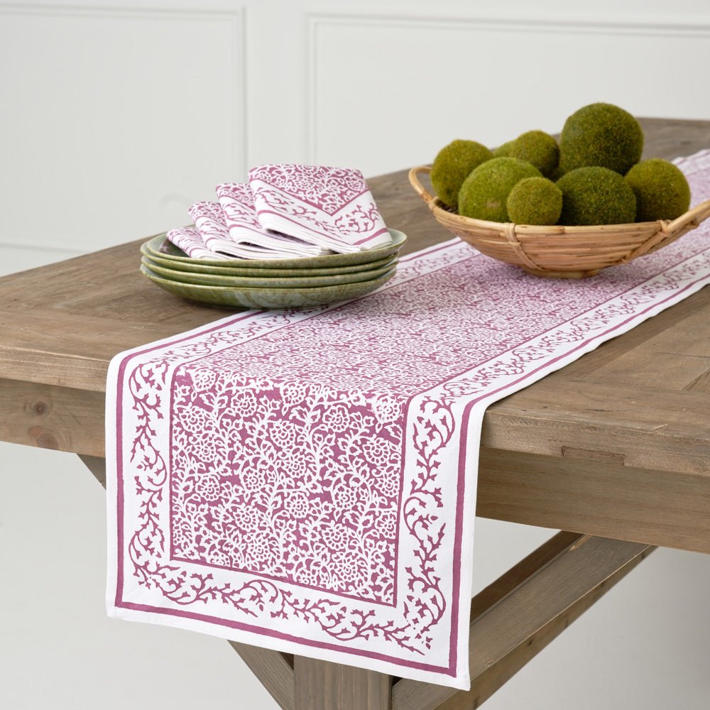 Emma Crimson & Clover Table Runner - Pomegranate Inc.