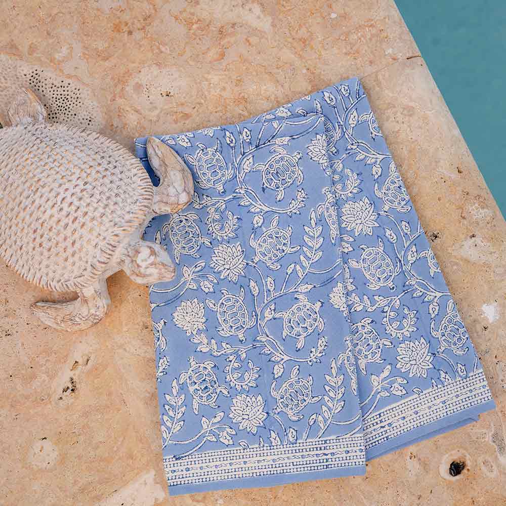 Caroline Blue Tea Towels | Set of 2