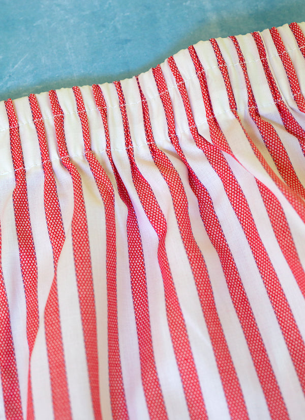 White & Red striped boxer shorts - 100% Linen - Mazarin – Mes  Chaussettes Rouges