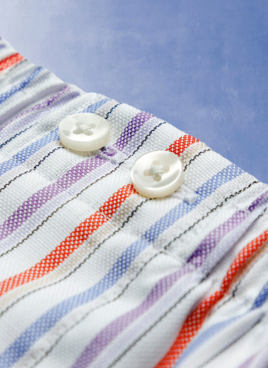 The Perfect Boxer Short in White Multi Stripe