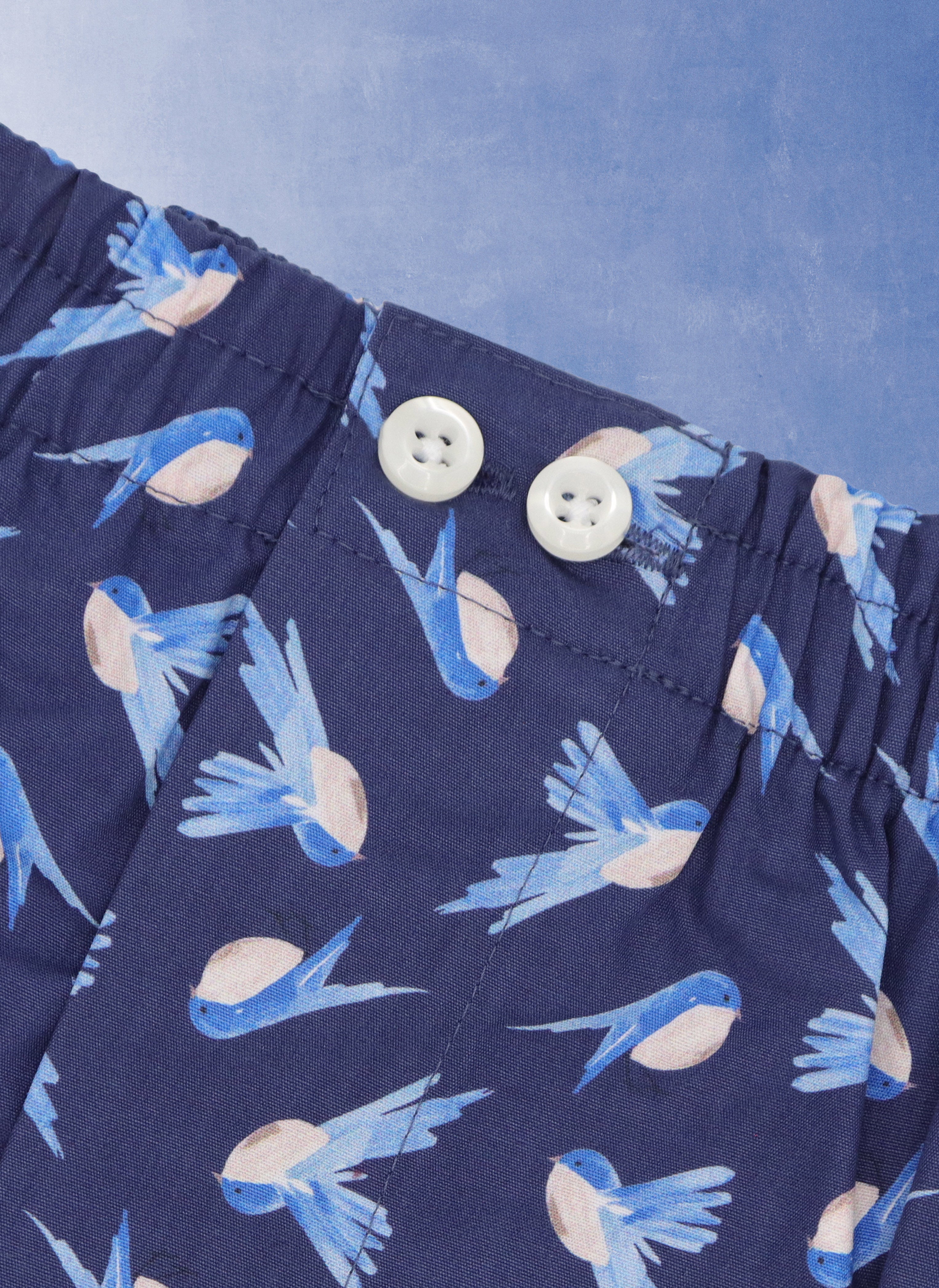 The Perfect Boxer Short in Navy Birds