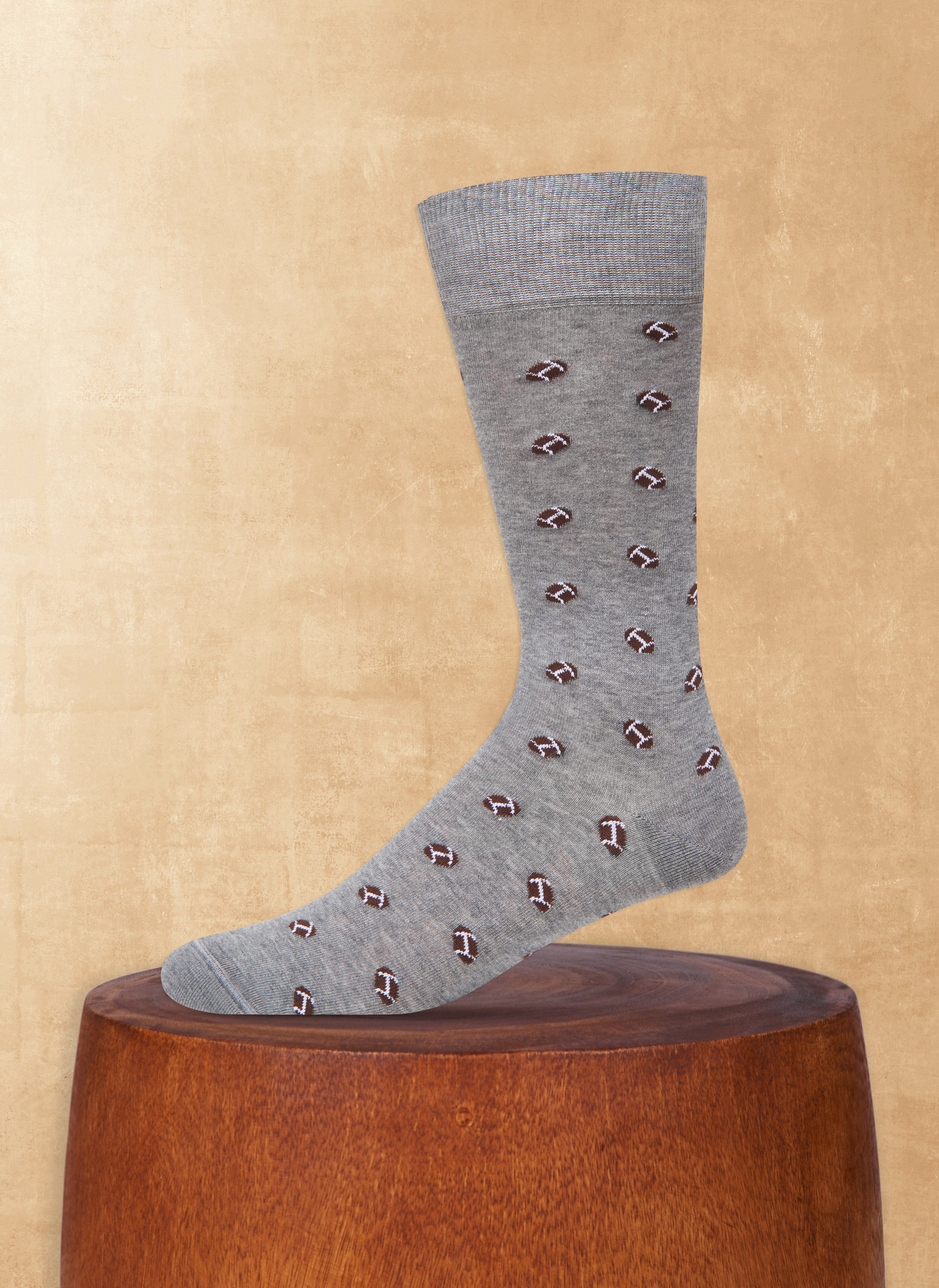 Football Sock in Grey – Lorenzo Uomo