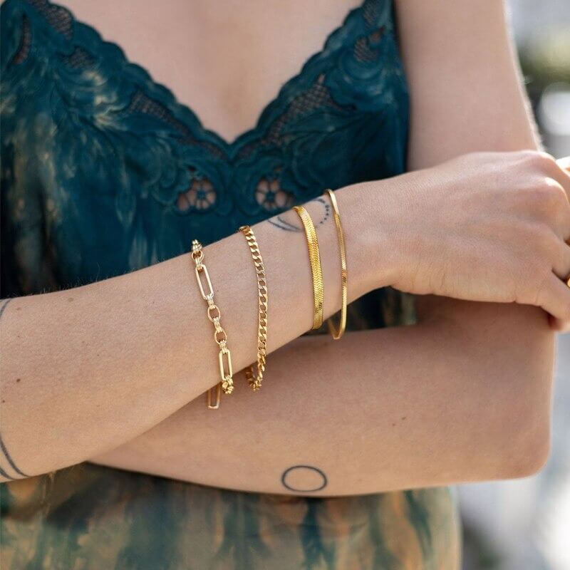 Gold Filled Minimalist Aesthetic Bracelet – R. Design + Ritual Shoppe