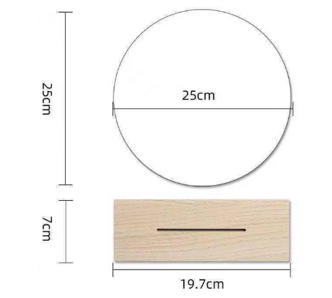 AURA MINIMALIST MIRROR Dimensions