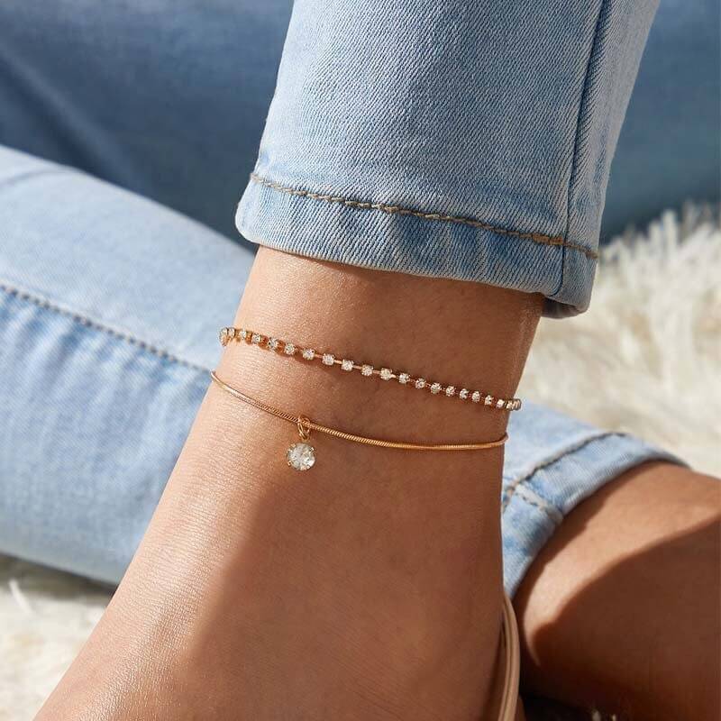 New Fashion Silver Gold Heart Ankle Bracelet for Occasion Women on the Leg  Foot Chain Anklets for Women Boot Foot Jewelry Anklet | Wish
