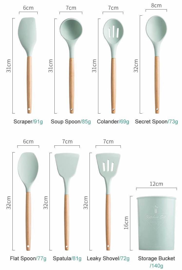 Lyon Silicone Kitchen Utensils Set – Nordic Peace