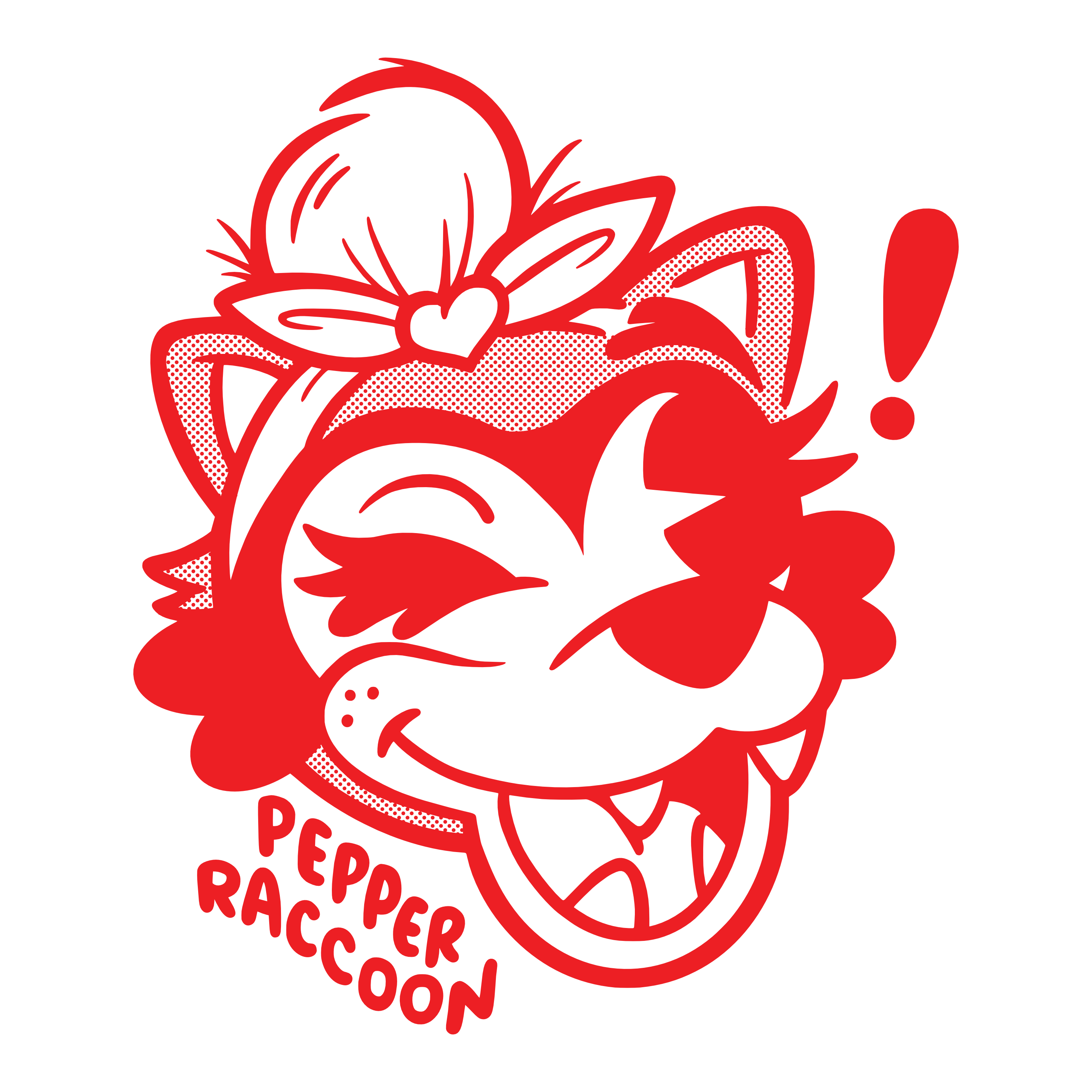 Pepper Raccoon logo