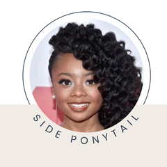 Side Ponytail curly hairstyle